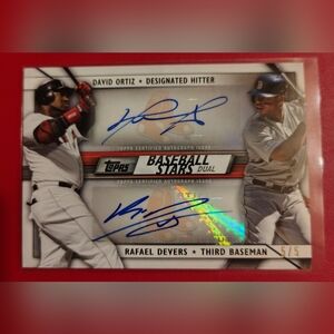 David Ortiz & Rafael Ortiz 2020 Topps Update Baseball Stars Dual Auto SSP 5/5